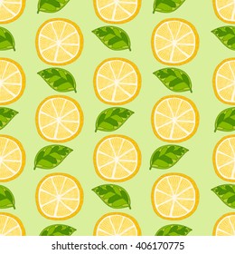 The lemons background, seamless pattern.