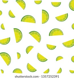lemons citrus fruits pattern