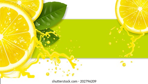 lemons with drops of juice