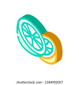lemons a lot isometric icon vector. lemons a lot sign. isolated symbol illustration