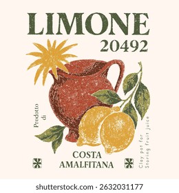 Lemons with leaves Illustration. vintage lemon fresh juice. fruit print graphics. food fashion graphic in vector. tropical fruit prints. women's girls graphics