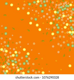 Lemons and limes on a yellow background. Fruit background. Cocktail. Fruit freshness. Citrus and ice. Bright summer background.