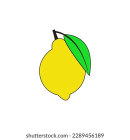 lemons logo vector illustration isolated on white background