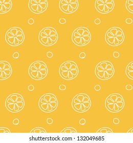 Lemons pattern. Colorful banner. Geometric retro background. Retro triangle background