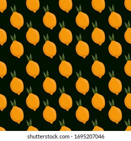 Lemons pattern, illustration, vector on white background