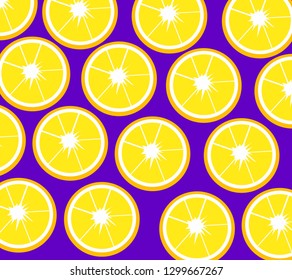 Lemons pattern. Vector illustration