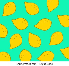 Lemons pattern. Vector illustration