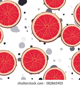 Lemons pattern. Watercolor background. Colorful summer fruit vector illustration on white background.