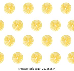 Lemons seamless pattern. Hand drawn watercolor illustration