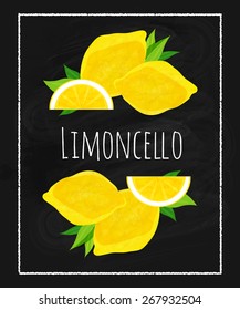  lemons  vector illustration.