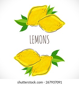 Lemons vector illustration