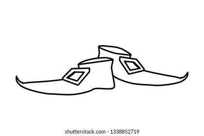 lemprechaun choes saint patricks day icon