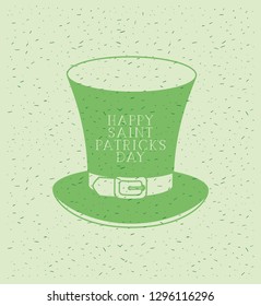 lemprechaun hat saint patricks day font