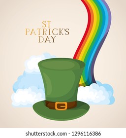 lemprechaun hat saint patricks day font