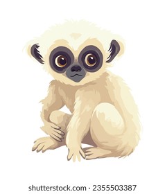 Lemur animal wild icon isolated illustration