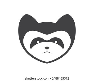 Lemur Face Logo Design Concept