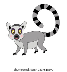lemur family love illustration vector nursery