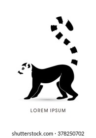 Lemur graphic vector.