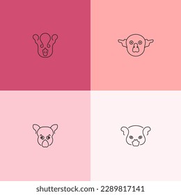 Lemur Head Line Art Design for Wildlife Lovers