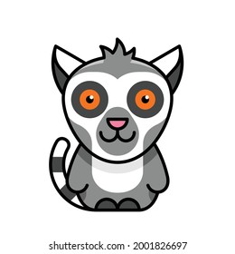 Lemur icon. Icon design. Template elements