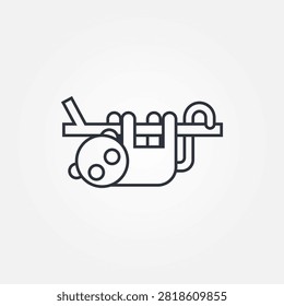 lemur icon symbol illustration vector eps10 logo template design
