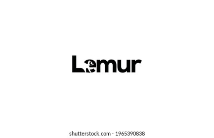 Lemur Letter logo vector icon illustration