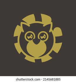 Lemur Logo Design Concept Vector. Animal Logo Template