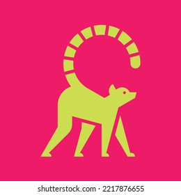 Lemur Logo. Icon design. Template elements