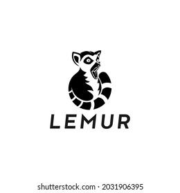 lemur logo icon designs vector illustration