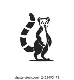 Plantilla de logotipo de lemur Aislado. Identidad de marca. Icono Abstracto Vector gráfico