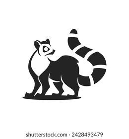 lemur logo template Isolated. Brand Identity. Icon Abstract Vector graphic
