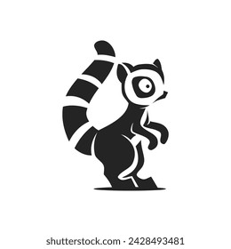 lemur logo template Isolated. Brand Identity. Icon Abstract Vector graphic