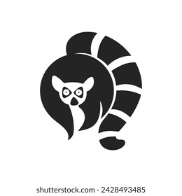 lemur logo template Isolated. Brand Identity. Icon Abstract Vector graphic