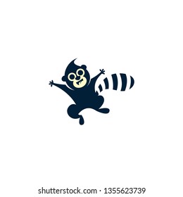 Lemur logo template vector. Lemur logo concept vector. Logo template of animal