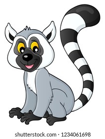 Ilustración vectorial de Lemur 1 - eps10.