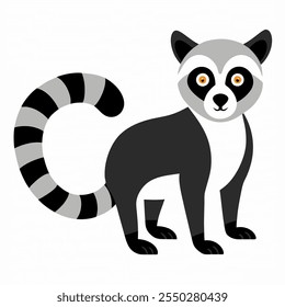 lemur vector icon illustration on white background