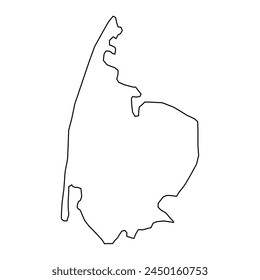 Lemvig Municipality map, administrative division of Denmark. Vector illustration.
