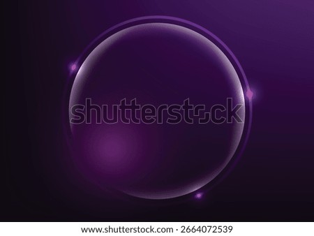 Len circle tech purple center art background. vector illustration 