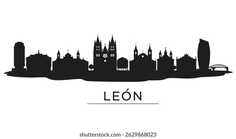Len Spain Skyline Cityscape Silhouette.