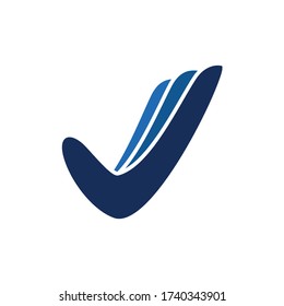 Lending Hand, Giving Hand Check Mark Icon Vector