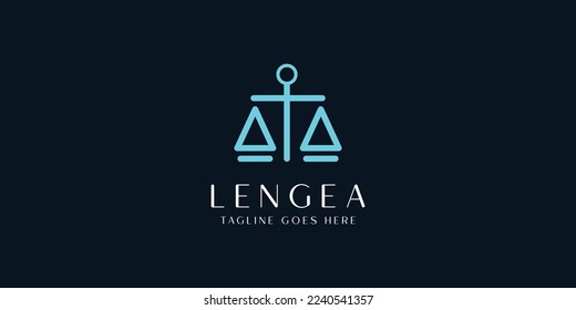 lengea law logo template collection.Illustration law firm logo design attorney  law or university icon modern classic design