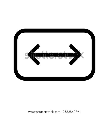 Length Icon Vector Symbol Design Illustration