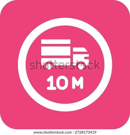 Length limit Vector Icon Design Illustration