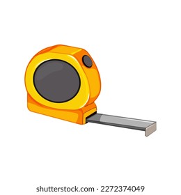 length tape measure cartoon. length tape measure sign. isolated symbol vector illustration