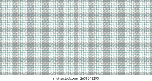 Length textile pattern seamless, hipster background plaid vector. Summer fabric tartan texture check in ivory and grey colors palette.