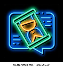 Lengthy Negotiations neon light sign vector. Glowing bright icon Lengthy Negotiations sign. transparent symbol illustration