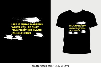 Lennon best quotes typography t-shirt design.