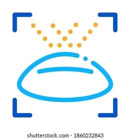 lens action icon vector. lens action sign. color symbol illustration