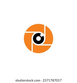 Lens Camera Icon Logo Design