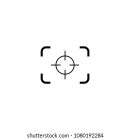 Lens camera icon template